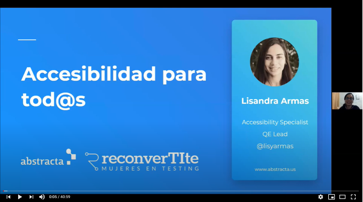 Accesibilidad para tod@s - Lisandra Armas