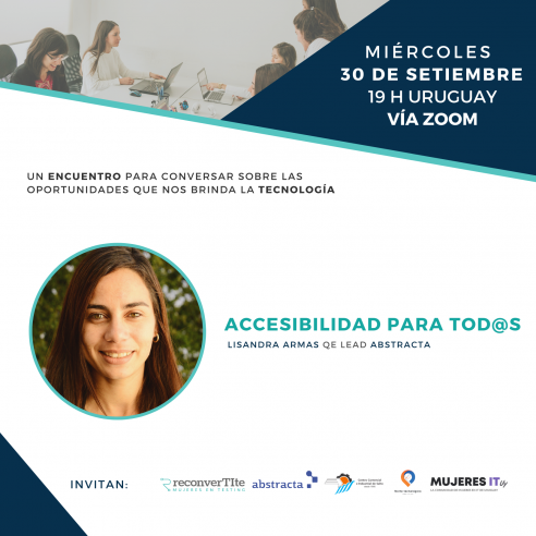 Invitación próximo encuentro: Accesibilidad para tod@s junto a Lisandra Armas